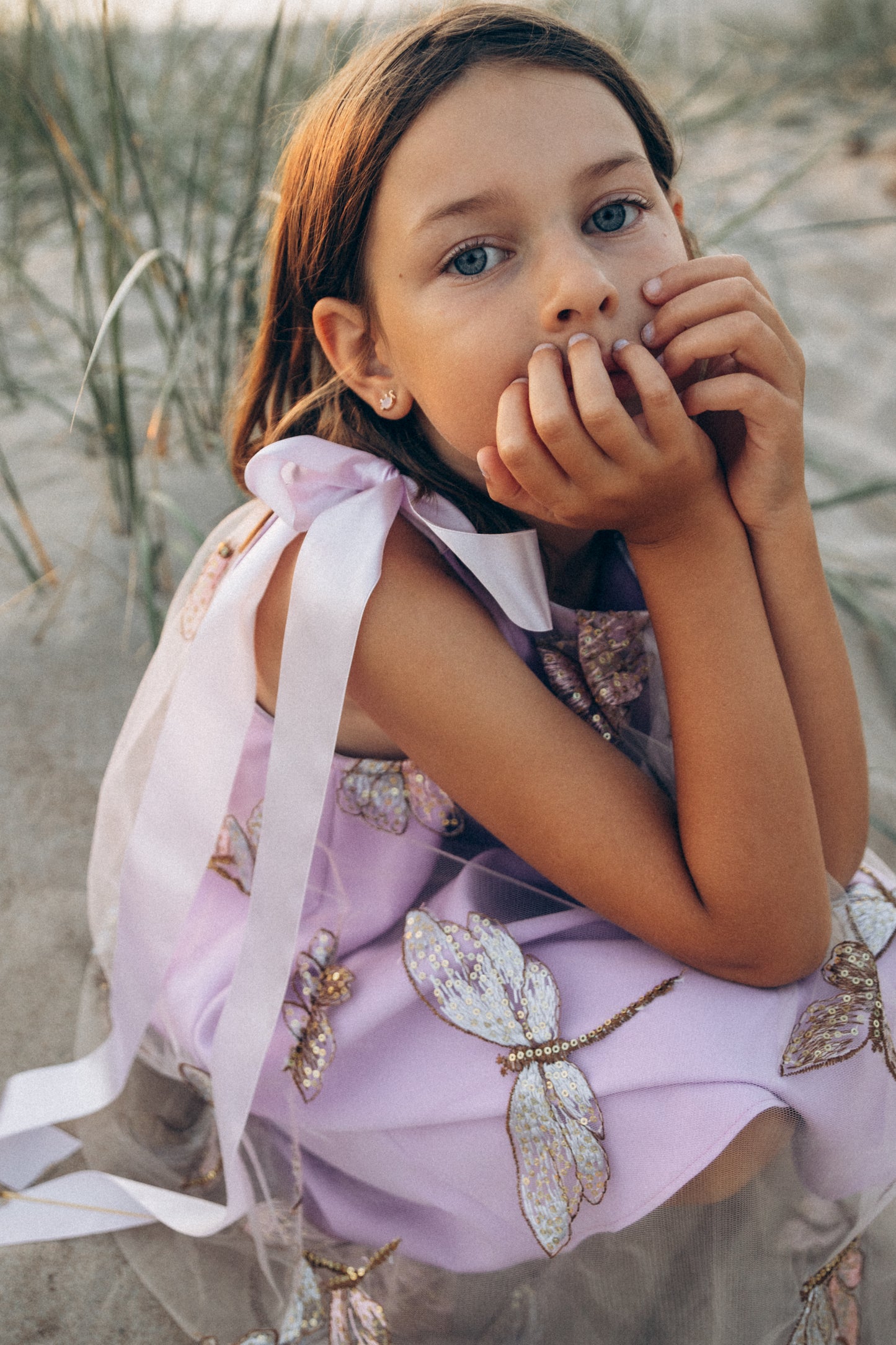 Suknelė - alyviniai laumžirgiai