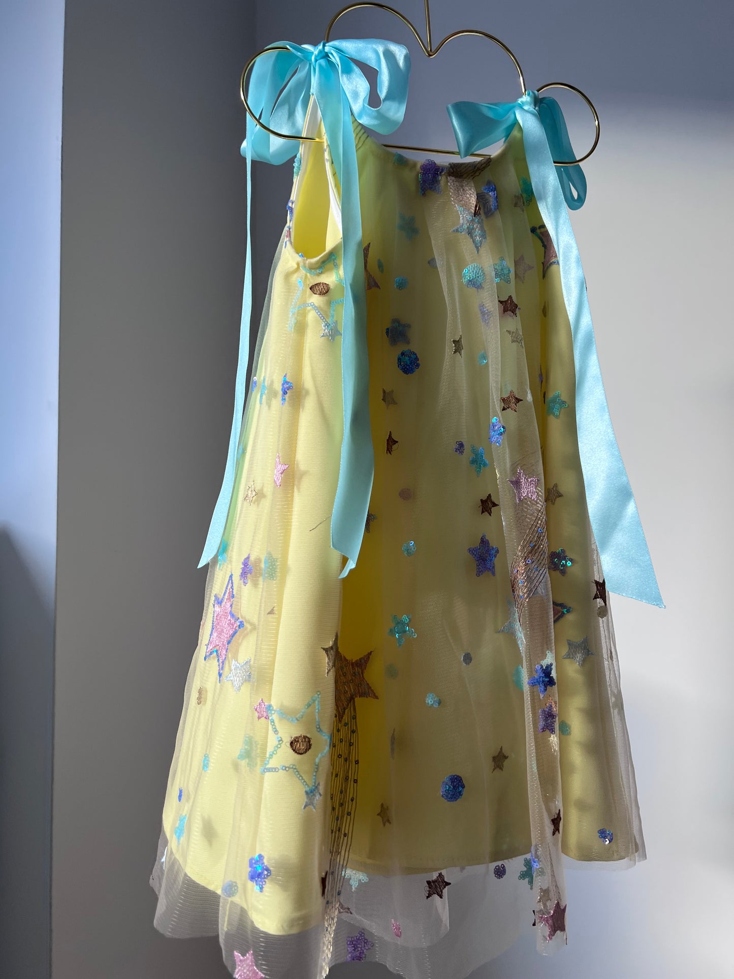 Suknelė - Geltonos žvaigždutės