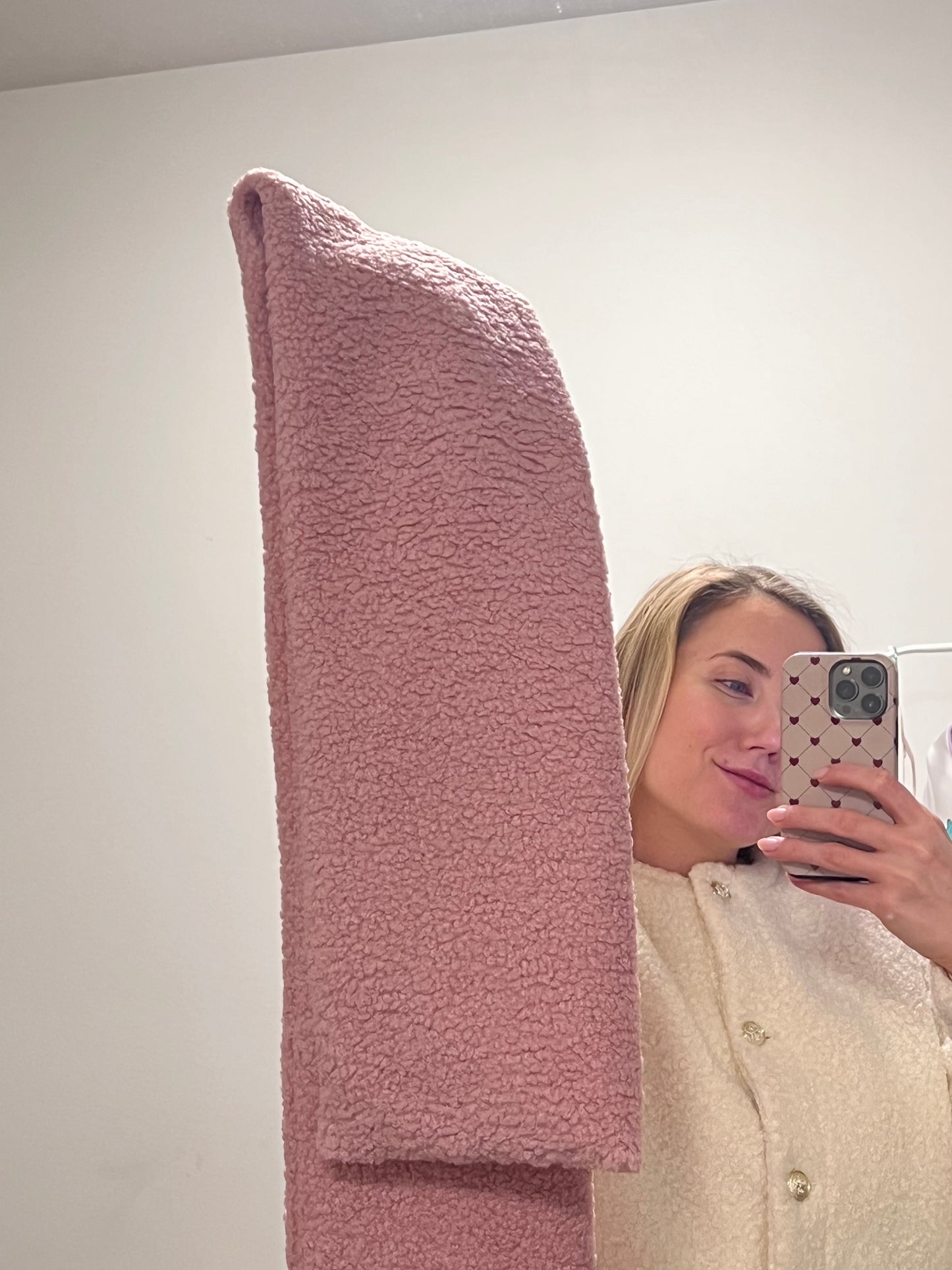 Rožinis Teddy Šalikas