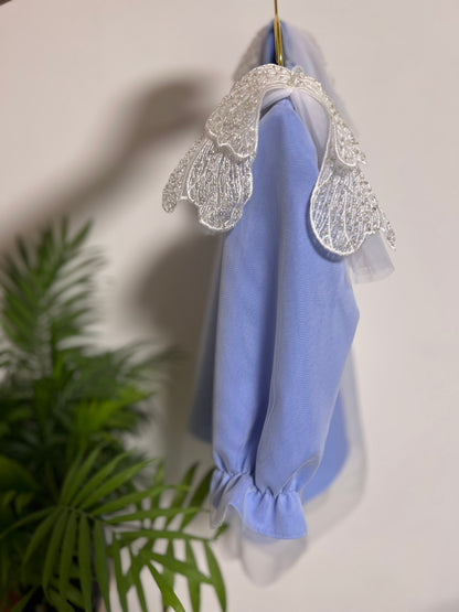 Mergaitiška suknelė - Baby blue sparniukai