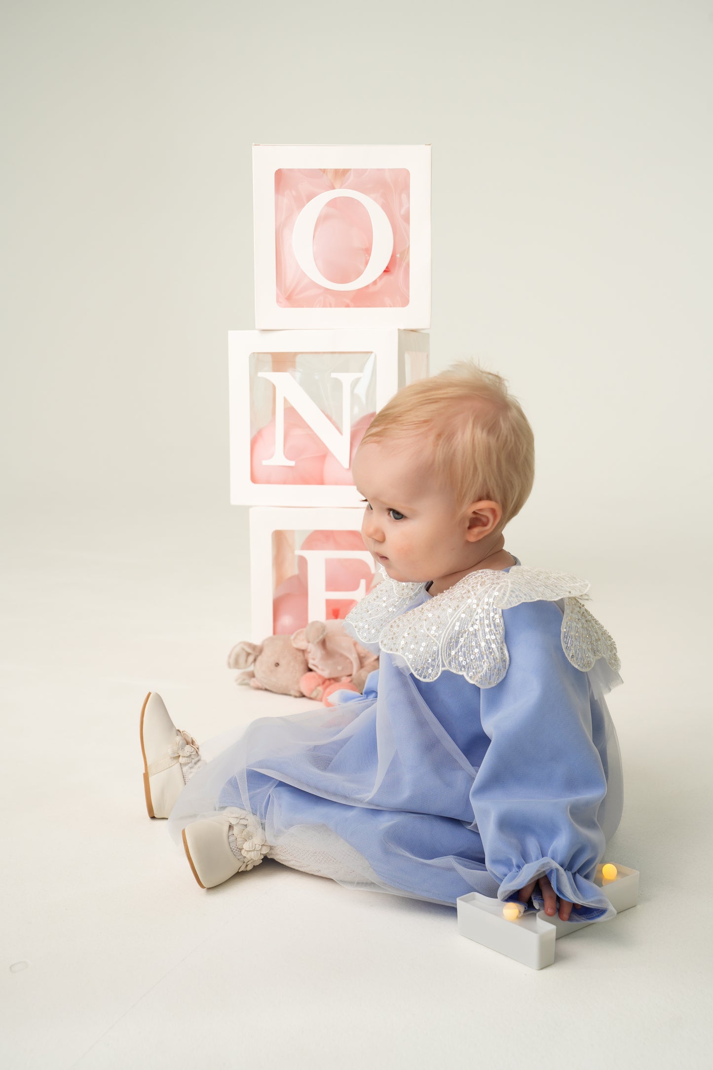 Mergaitiška suknelė - Baby blue sparniukai