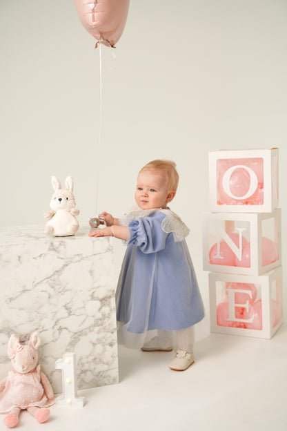Mergaitiška suknelė - Baby blue sparniukai
