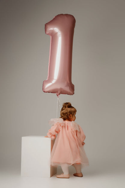 Mergaitiška suknelė - Rausvi sparniukai