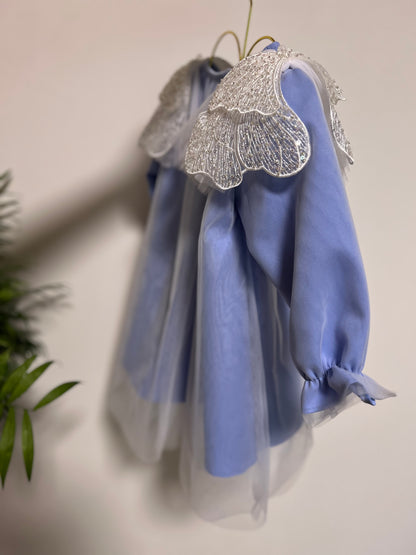 Mergaitiška suknelė - Baby blue sparniukai